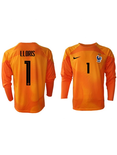 Billige Frankrike Hugo Lloris #1 Keeper Hjemmedrakt VM 2022 Langermet